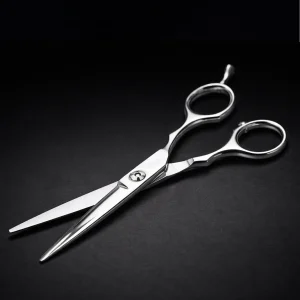 Tijera Lisa Profesional TURBOX NT-2021 5.5” | Acero Japonés 420 para Barbería y Estilismo