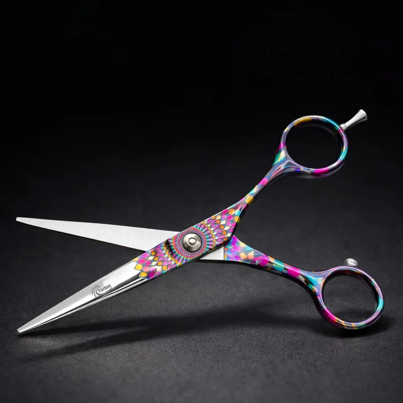 Tijera Profesional TURBOX NT-126 5.5” | Filo Convexo Premium para Corte de Precisión